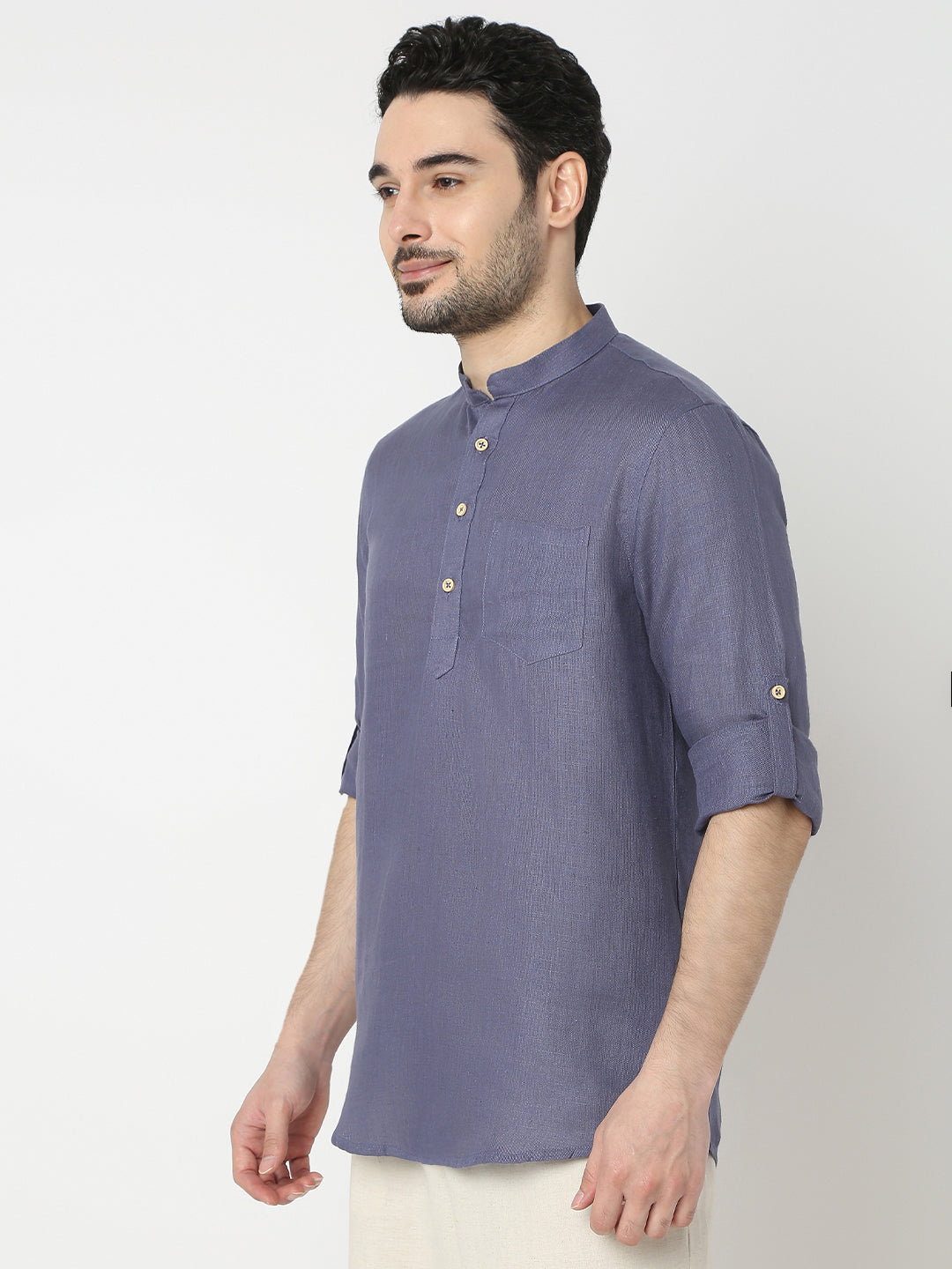 Regular Fit Solid Full Sleeve Kurta