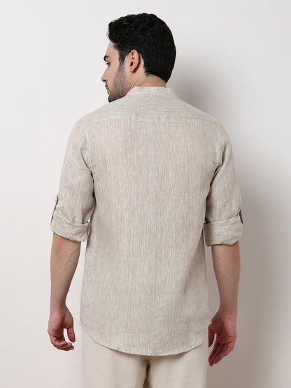 Ethnic Linen Short Kurta