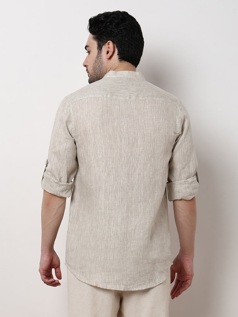 Ethnic Linen Short Kurta