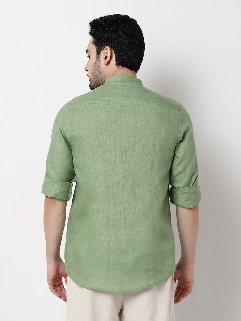 Ethnic Linen Short Kurta