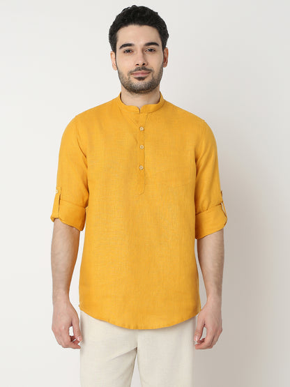 Regular Fit Solid Full Sleeve Kurta