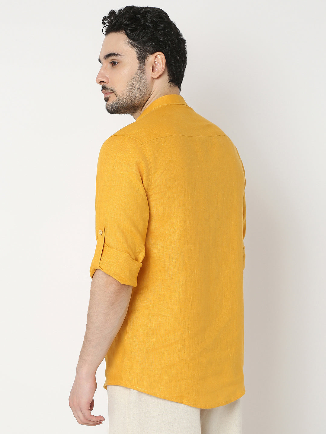 Regular Fit Solid Full Sleeve Kurta