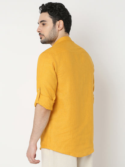 Regular Fit Solid Full Sleeve Kurta