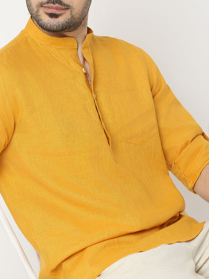 Regular Fit Solid Full Sleeve Kurta