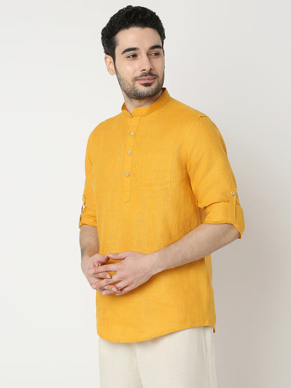 Regular Fit Solid Full Sleeve Kurta