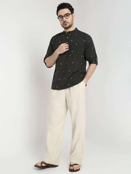Regular Fit Printed Full Sleeve Kurta