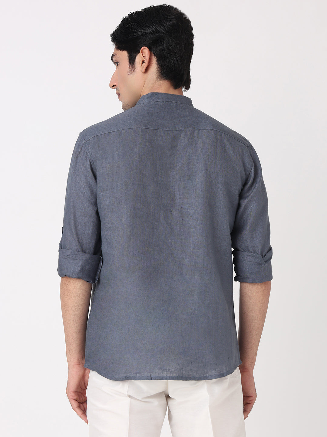 Woven Solid Short Kurta