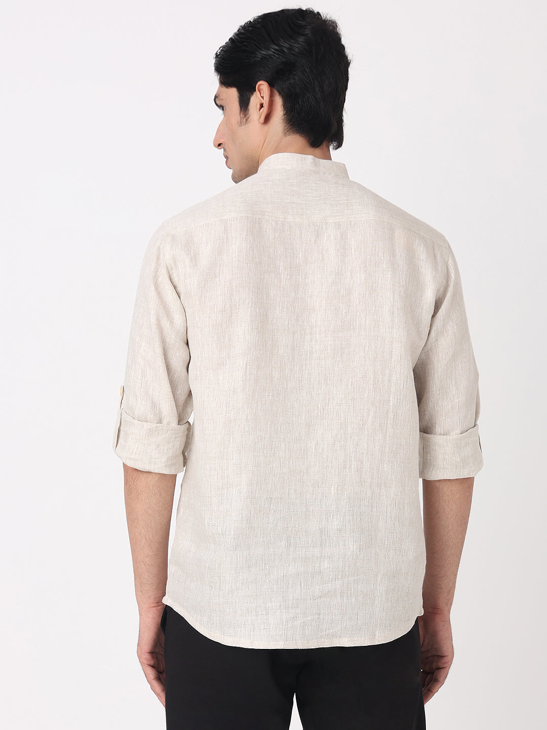 Woven Solid Short Kurta