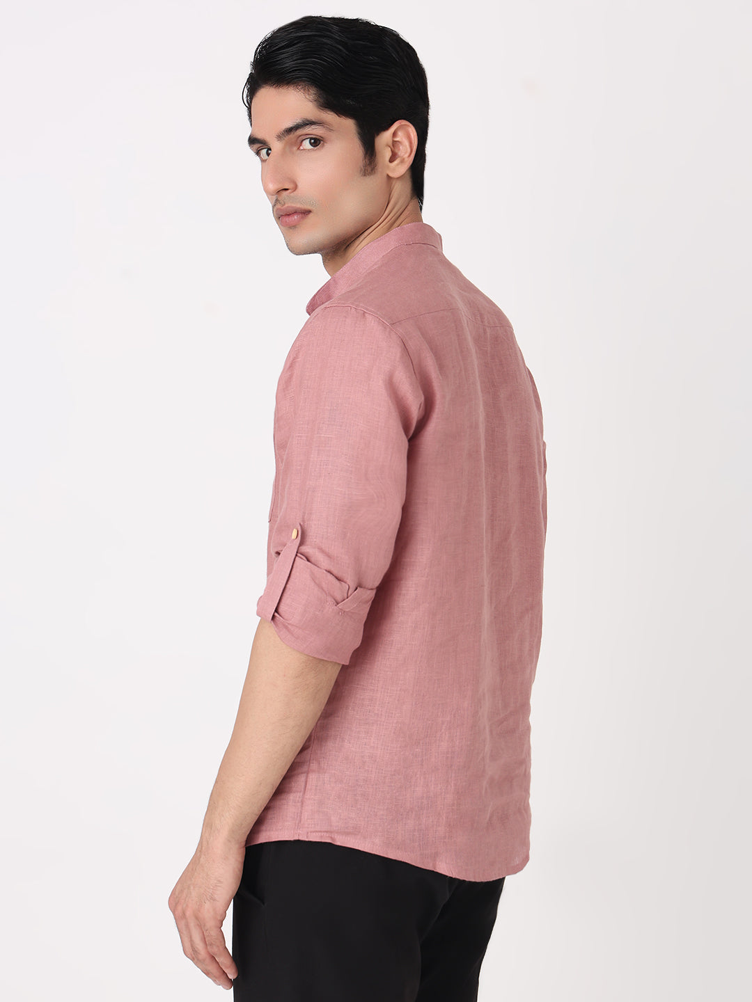 Woven Solid Short Kurta