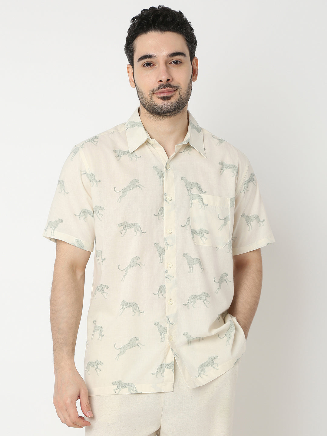Regular Fit Printed Half Sleeve Shirts