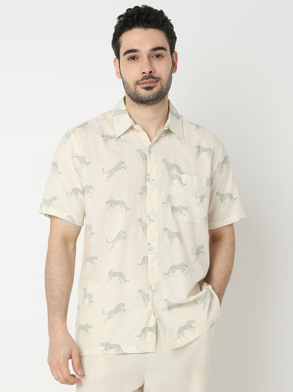 Regular Fit Printed Half Sleeve Shirts