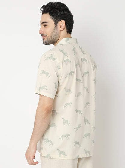 Regular Fit Printed Half Sleeve Shirts