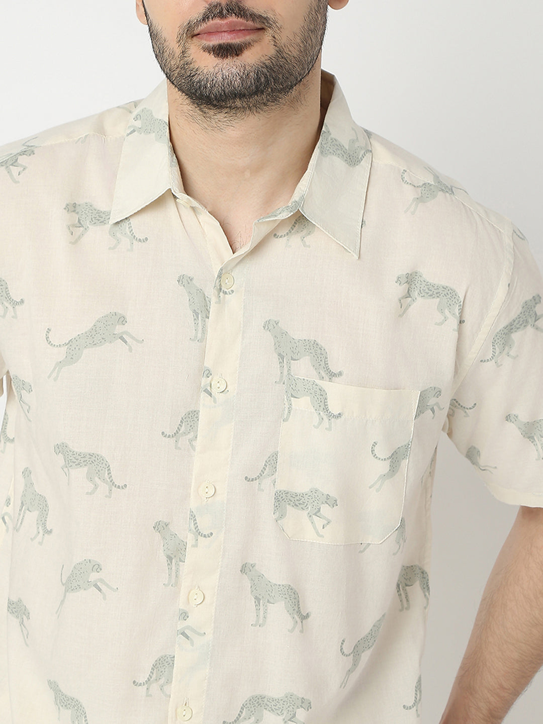 Regular Fit Printed Half Sleeve Shirts