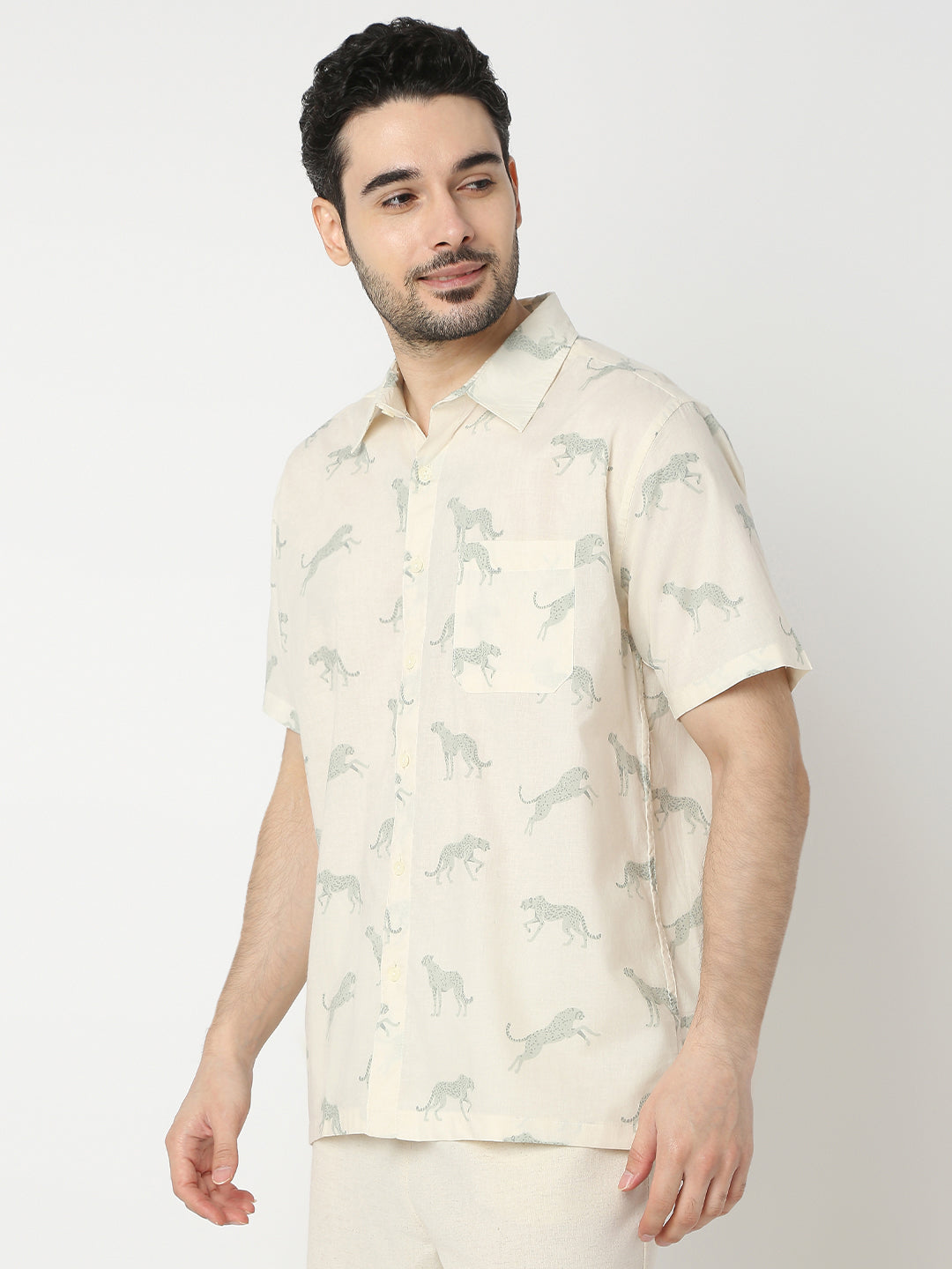 Regular Fit Printed Half Sleeve Shirts