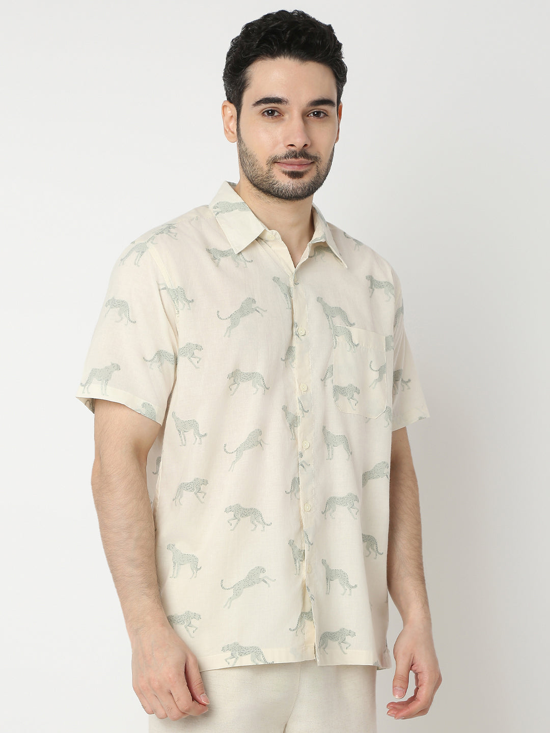 Regular Fit Printed Half Sleeve Shirts