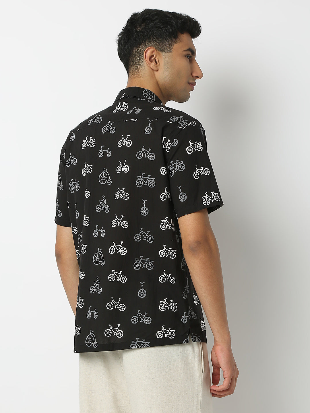 Regular Fit Printed Shirt Collar Half Sleeve Shirt