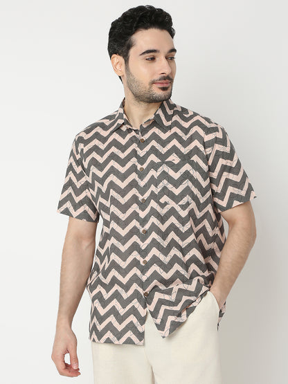 Relaxed Fit Printed Half Sleeve Shirts