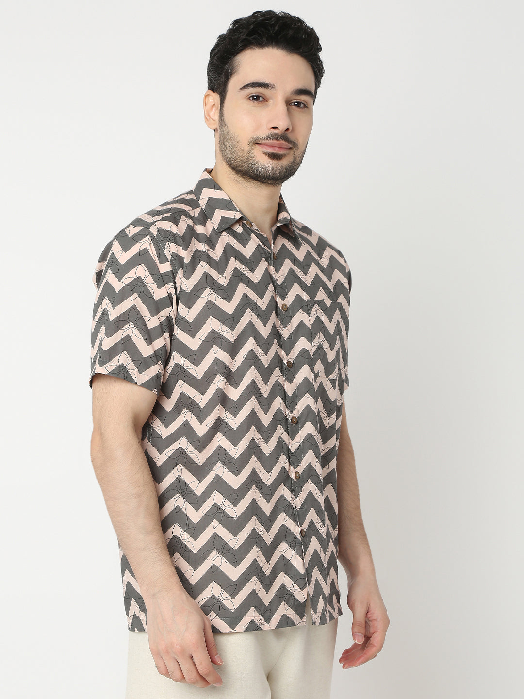 Relaxed Fit Printed Half Sleeve Shirts