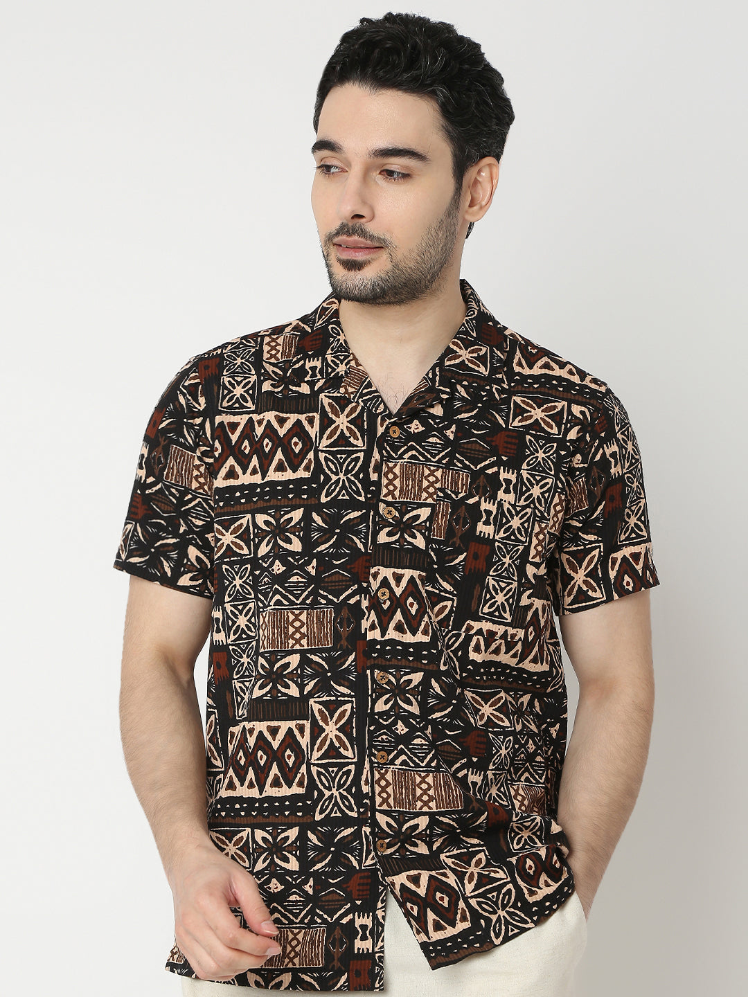 Relaxed Fit Printed Half Sleeve Shirts