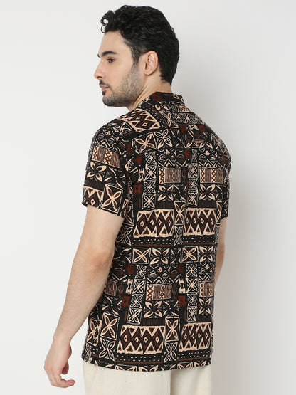 Relaxed Fit Printed Half Sleeve Shirts