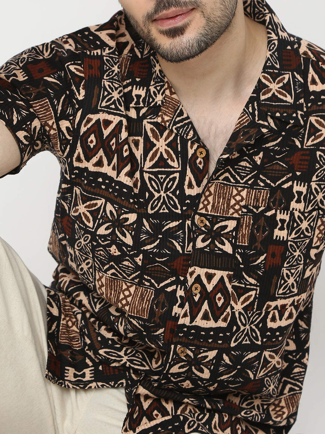 Relaxed Fit Printed Half Sleeve Shirts