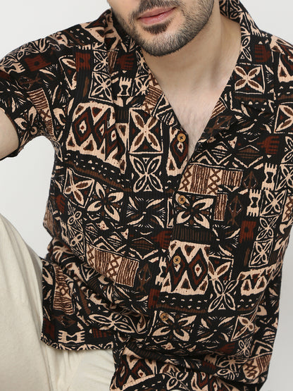 Relaxed Fit Printed Half Sleeve Shirts