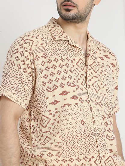 Regular Fit Printed Half Sleeve Shirts