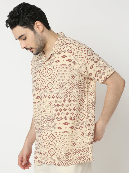 Regular Fit Printed Half Sleeve Shirts
