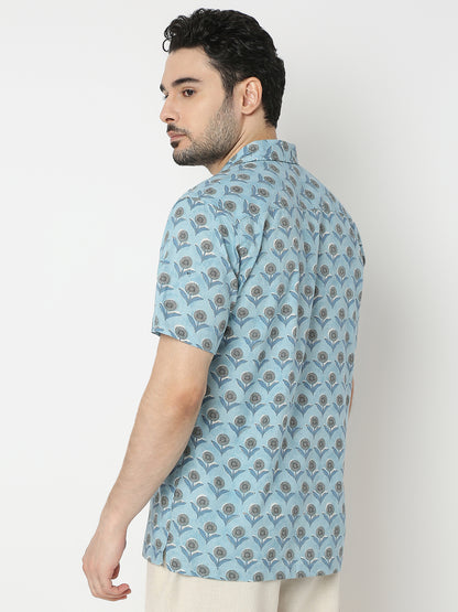 Regular Fit Printed Half Sleeve Shirts