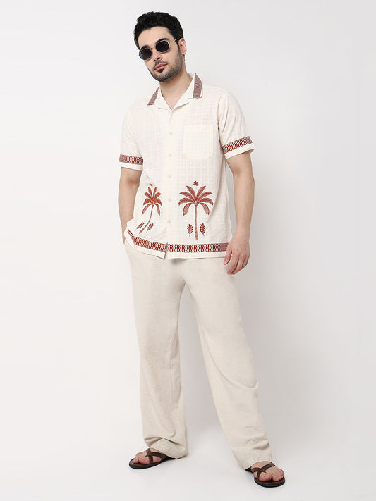 Embroidered Cuban Shirt