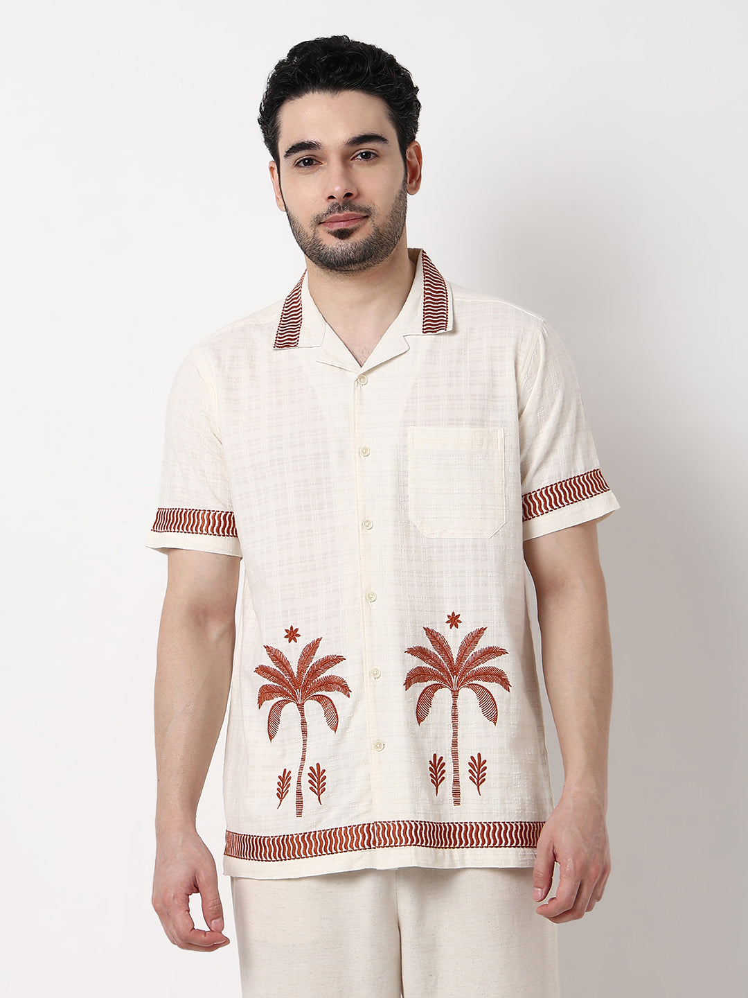 Embroidered Cuban Shirt