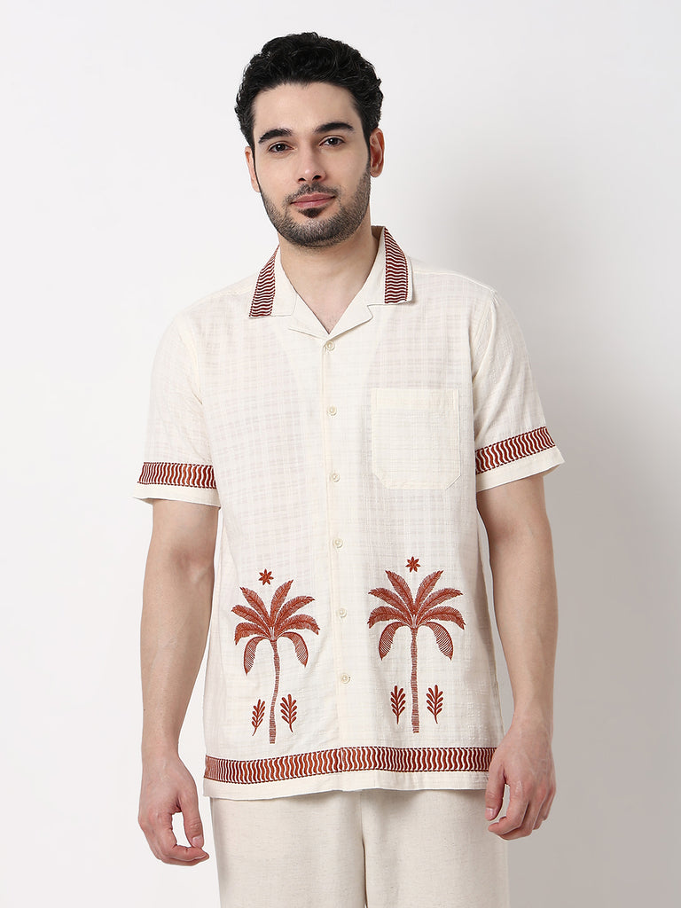 Embroidered Cuban Shirt