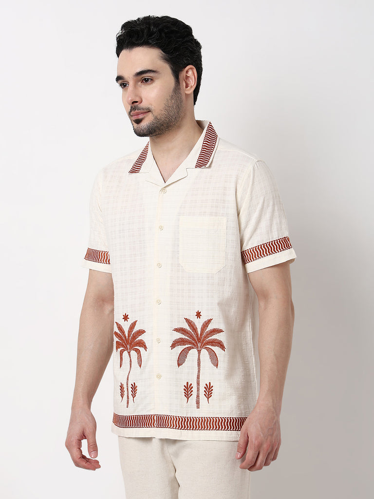 Embroidered Cuban Shirt
