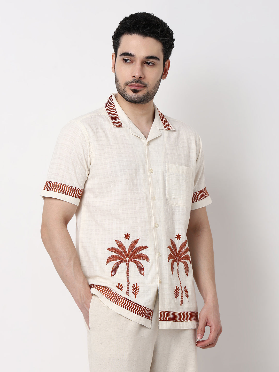 Embroidered Cuban Shirt