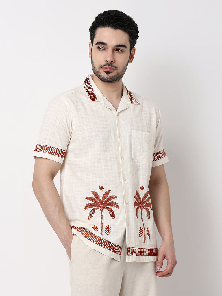 Embroidered Cuban Shirt
