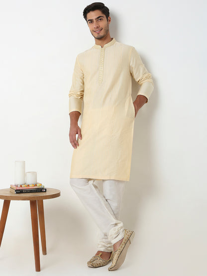 Regular Fit Jacquard Kurta