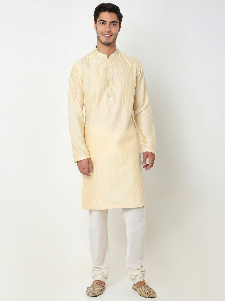 Regular Fit Jacquard Kurta