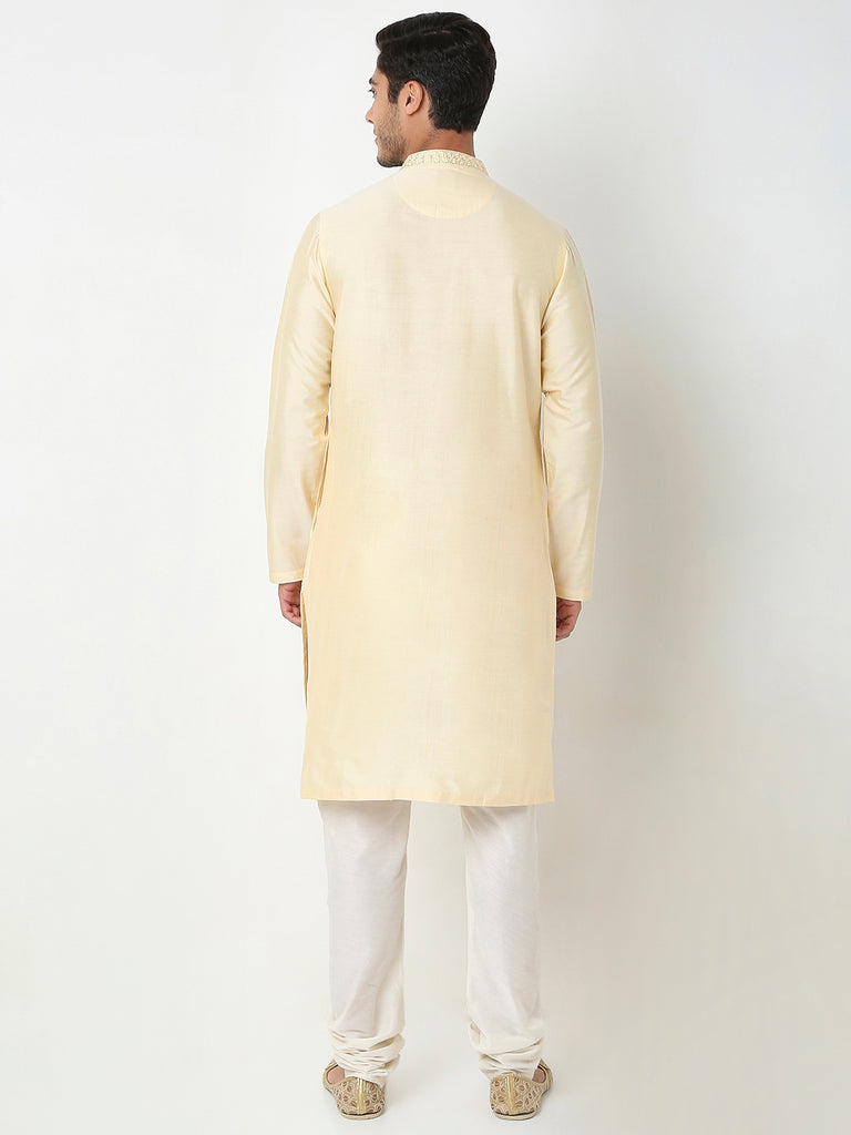 Regular Fit Jacquard Kurta