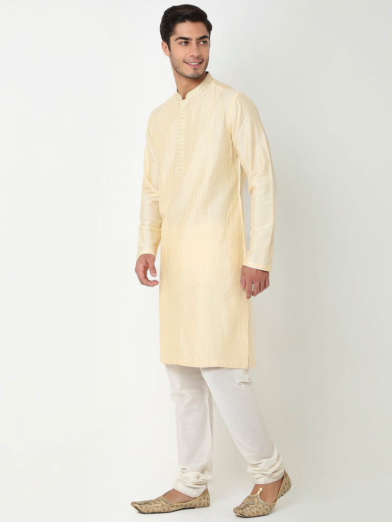 Regular Fit Jacquard Kurta