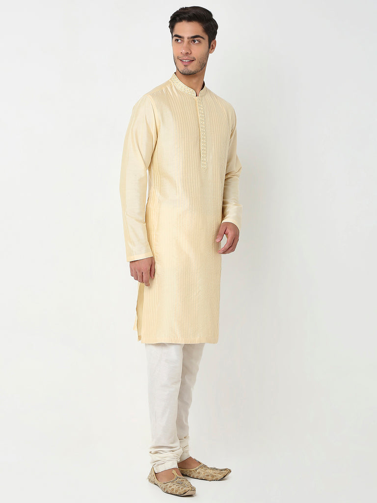 Regular Fit Jacquard Kurta