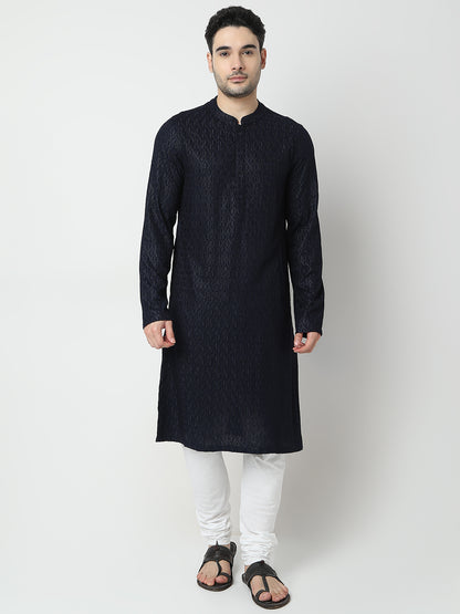 Regular Fit Embroidered Kurta