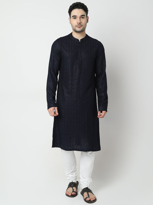 Regular Fit Embroidered Kurta