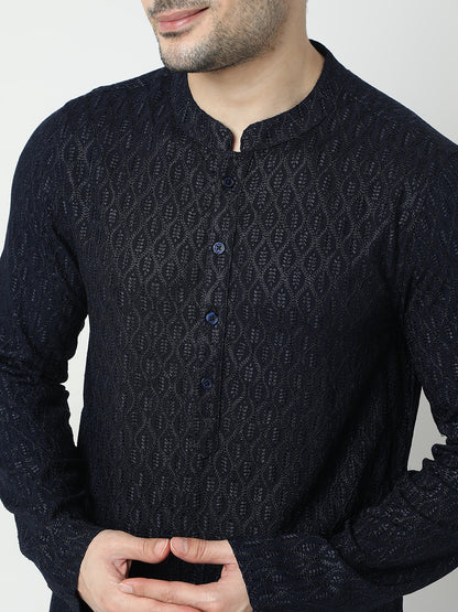 Regular Fit Embroidered Kurta
