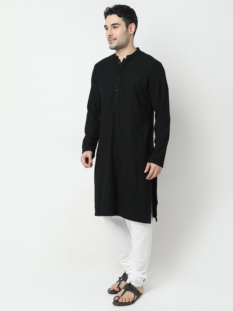 Regular Fit Embroidered Kurta