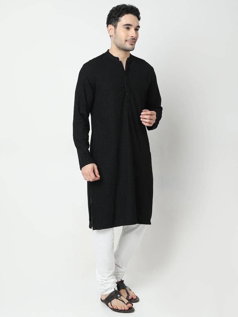 Regular Fit Embroidered Kurta