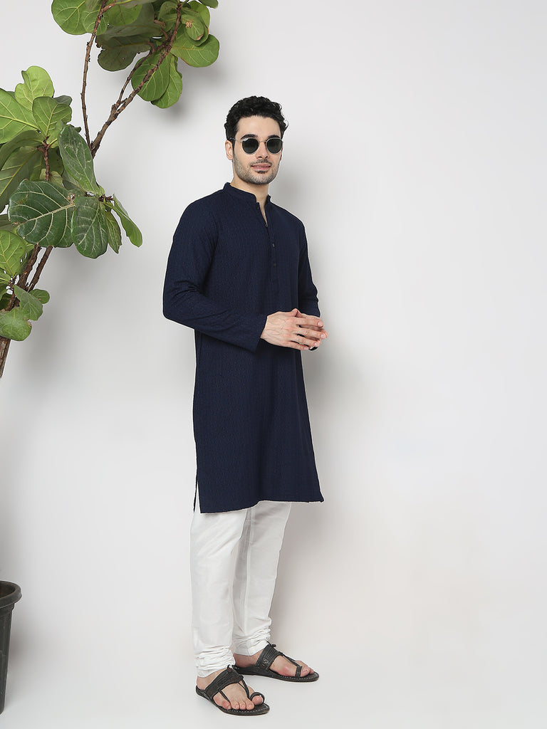 Regular Fit Embroidered Kurta