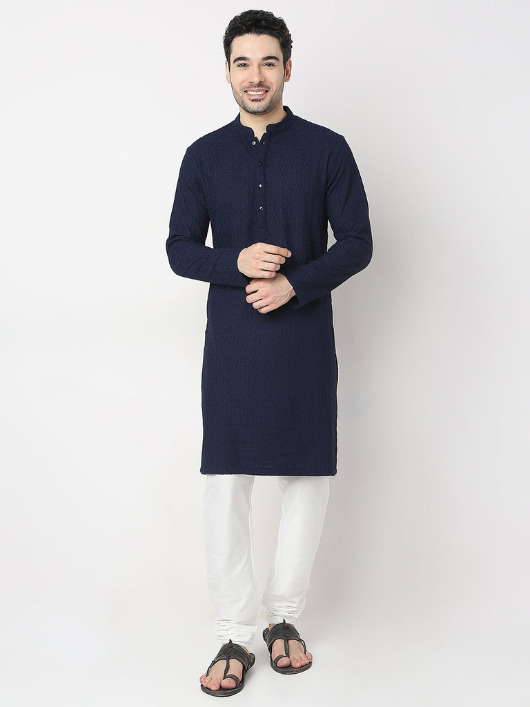 Regular Fit Embroidered Kurta