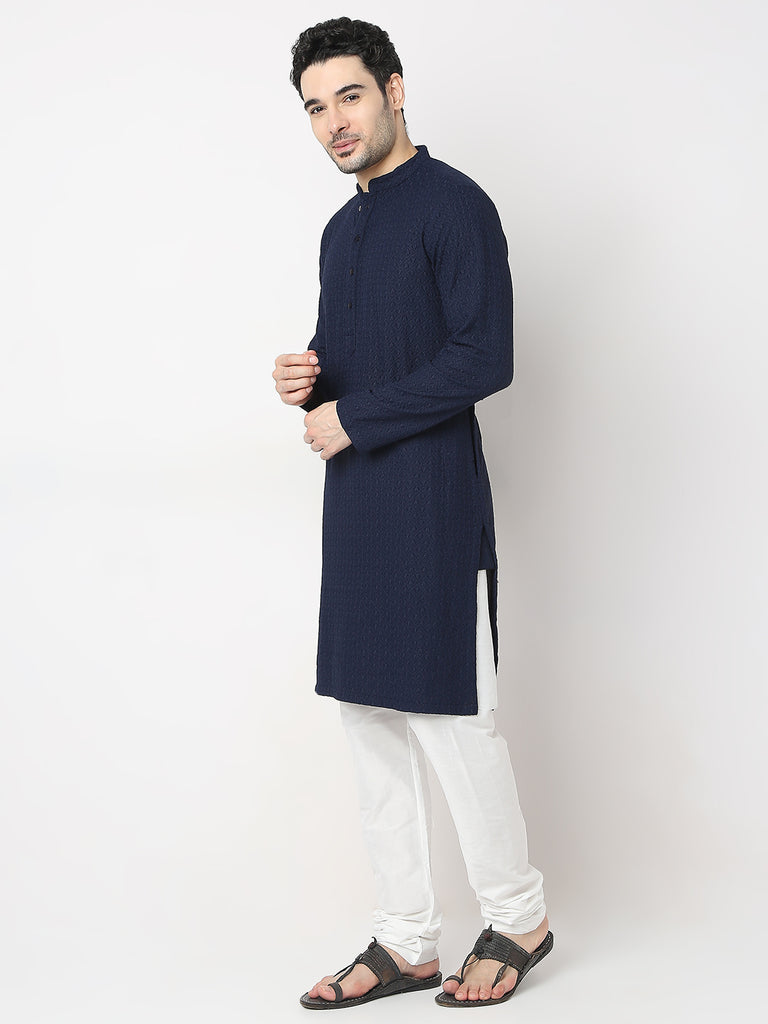 Regular Fit Embroidered Kurta