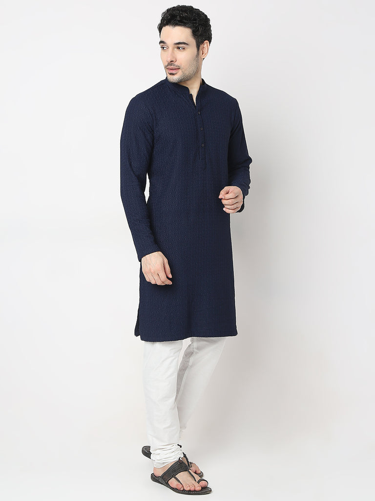 Regular Fit Embroidered Kurta