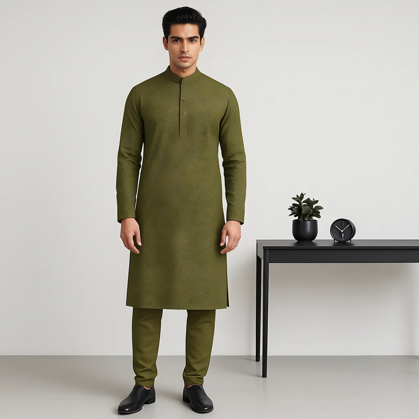 Embroidered Schiffli Kurta